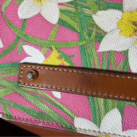 Dooney & Bourke Pink Floral Shoulder Bag - Picture 11 of 15
